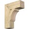 Ekena Millwork Imperial Block Rough Sawn Bracket, Douglas Fir, 6"W x 18"D x 22"H BKT06X18X22IMP05RDF - alternate 1
